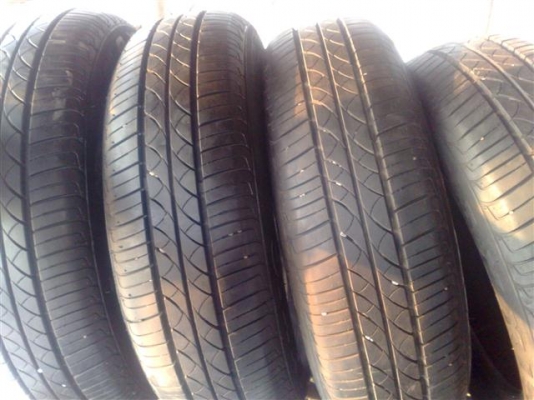 ยางขอบ 14 Maxxis 165 70 14 ถอดนิสสันมาร์ืทป้ายแดงใหม่ๆเอี่ยม