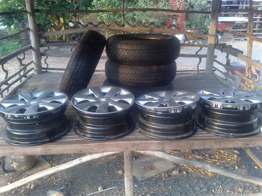 ยางขอบ 14 Maxxis 165 70 14 ถอดนิสสันมาร์ืทป้ายแดงใหม่ๆเอี่ยม