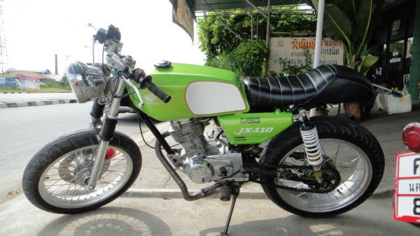 Honda Classic JX110 สีเขียว มีทะเบียนพร้อมโอน