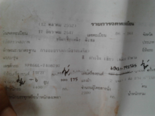 ขาย 6ล้อ "ขวัญใจรถแรง" ISUZU NPR66L วางเครื่องใหญ่ 6BG1 175แรง แห้งดีไม่เยิ้มไม่ซึม เกียร์Rockyใหญ่ ช่วงล่างใหญ่ Fหลัง คัสซีสวยเดิมไม่ผุไม่บวม เสริมเหล็กบน แข็งแรง หัวบางภายในสวยคอนโซลครบ แอร์ พ.พาวเวอร์ เบรคทริฟฟี่ กระบะพื้นไม้คอกไม้สูงสภาพสวยไ