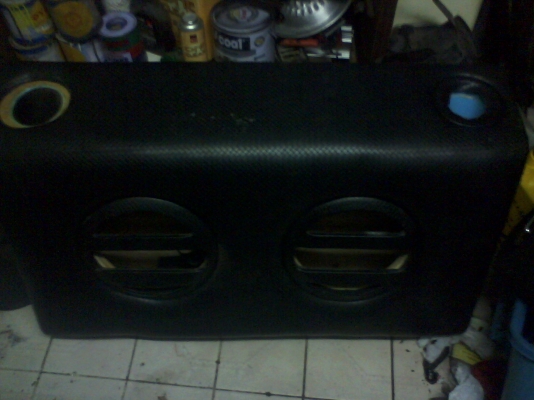 ตู้ซับ 10 นิ้ว ลำโพง 2 ดอก สร้างสำหรับ Civic 3 door