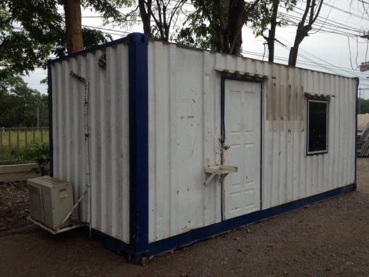 ขาย ตู้ออฟฟิต ขนาด 2.4x6 เมตร (20ฟุต) พร้อมแอร์ 12,000 BTU สภาพสวย ราคาไม่แพง