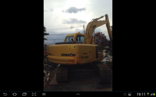 ขายรถแบคโค Komatsu PC 120 -6E นำเข้าจากประเทศญี่ปุ่น