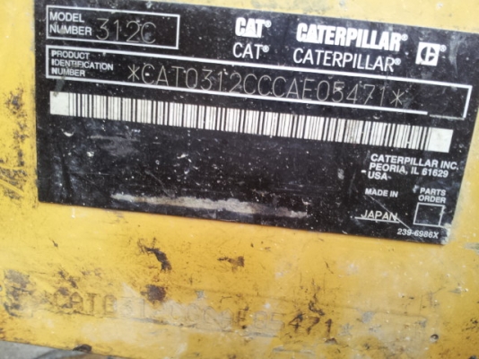 เก่านอกแท้ ค่ะ รถขุด Caterpillar 312C อีกคันค่ะ  จากญี่ปุ่น สภาพสวยพร้อมใช้งานแน่นอน สนใจโทรเลยค่ะ 087-3310254 เจี๊ยบค่ะ