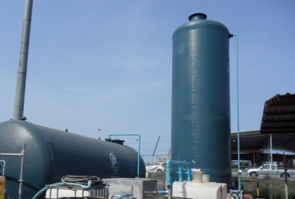 ขายถังไฟเบอร์ ขนาด 35,000 ลิตร สภาพสวย Dia. 2.5 x 7.7 M ราคาไม่แพง