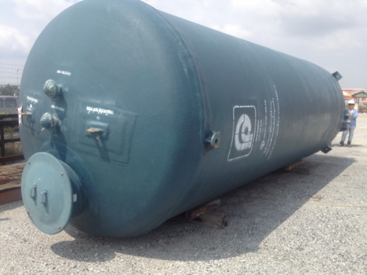 ขายถังไฟเบอร์ ขนาด 35,000 ลิตร สภาพสวย Dia. 2.5 x 7.7 M ราคาไม่แพง