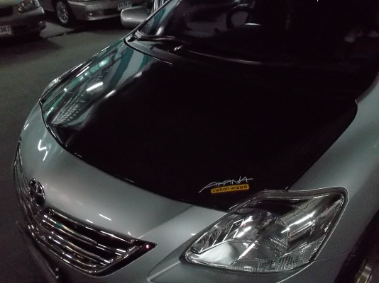 ฝากระโปรงเคฟล่าAKANA ใส่นิววีอ๊อต สภาพกริ๊ปๆๆ