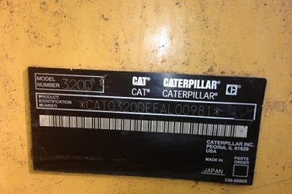 แบคโฮCAT 320D กระบอกดำ ใช้งาน1หมื่นช.มเศษ รถทำงานอยู่