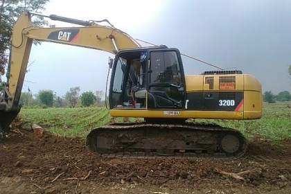 แบคโฮCAT 320D กระบอกดำ ใช้งาน1หมื่นช.มเศษ รถทำงานอยู่