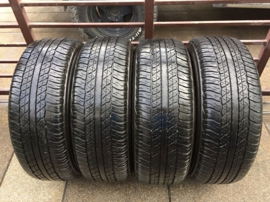 ยาง Dunlop 265 65 17 กลางปี17 ดอกเต็ม เนื้อนิ่มๆ ใช้ยาว ราคาไม่แพง