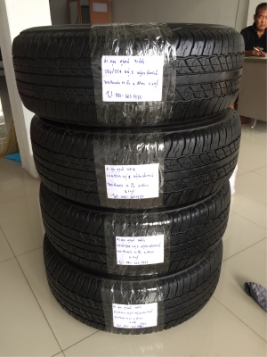 ยาง Dunlop 265 65 17 กลางปี17 ดอกเต็ม เนื้อนิ่มๆ ใช้ยาว ราคาไม่แพง