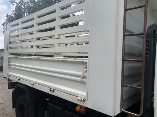 ขายNQR175ยูโร3ปี56 ไมล์น้อย13,600กิโล กระบะดั้มสามมิตร รั้ว6ไม้ รถสวยจัด