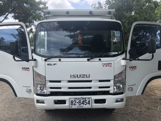 ขายNQR175ยูโร3ปี56 ไมล์น้อย13,600กิโล กระบะดั้มสามมิตร รั้ว6ไม้ รถสวยจัด