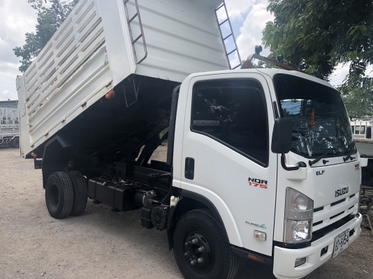 ขายNQR175ยูโร3ปี56 ไมล์น้อย13,600กิโล กระบะดั้มสามมิตร รั้ว6ไม้ รถสวยจัด