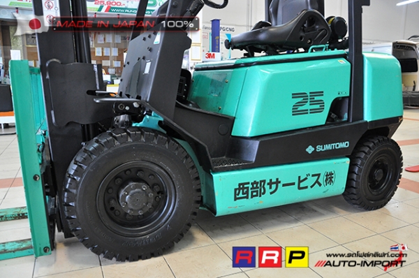 ขายรถโฟล์คลิฟท์มือสอง SUMITOMO รุ่น FD25PVIIHA-D2J-01006 นำเข้าจากประเทศญี่ปุ่น 100\% ไม่เคยใช้งานในไทย ขายรถโฟล์คลิฟท์มือสอง SUMITOMO รุ่น FD25PVIIHA-D2J-01006 นำเข้าจากประเทศญี่ปุ่น 100\% ไม่เคยใช้งานในไทย