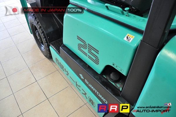 ขายรถโฟล์คลิฟท์มือสอง SUMITOMO รุ่น FD25PVIIHA-D2J-01006 นำเข้าจากประเทศญี่ปุ่น 100\% ไม่เคยใช้งานในไทย ขายรถโฟล์คลิฟท์มือสอง SUMITOMO รุ่น FD25PVIIHA-D2J-01006 นำเข้าจากประเทศญี่ปุ่น 100\% ไม่เคยใช้งานในไทย