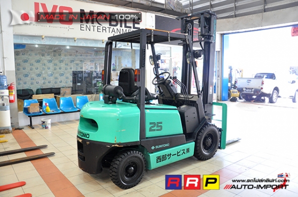 ขายรถโฟล์คลิฟท์มือสอง SUMITOMO รุ่น FD25PVIIHA-D2J-01006 นำเข้าจากประเทศญี่ปุ่น 100\% ไม่เคยใช้งานในไทย ขายรถโฟล์คลิฟท์มือสอง SUMITOMO รุ่น FD25PVIIHA-D2J-01006 นำเข้าจากประเทศญี่ปุ่น 100\% ไม่เคยใช้งานในไทย