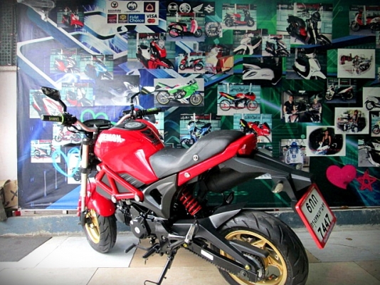 Gpx demon 125 สีแดง สีขายดี รถบ้านฟรีโอน 28900