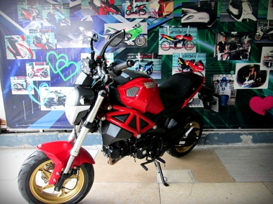Gpx demon 125 สีแดง สีขายดี รถบ้านฟรีโอน 28900