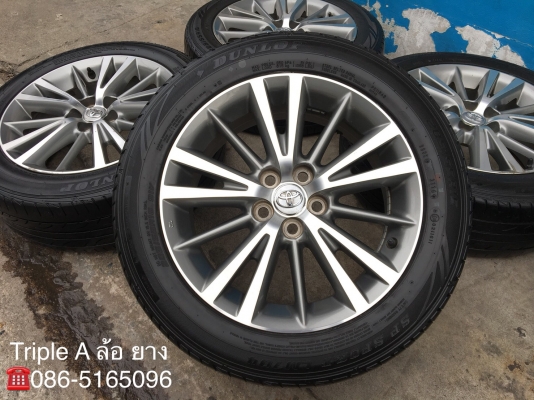 ล้อแม็ก Toyota Altis ขอบ16 พร้อมยาง 205-55-16 Dunlop ปี 16