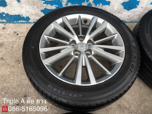 ล้อแม็ก Toyota Altis ขอบ16 พร้อมยาง 205-55-16 Dunlop ปี 16