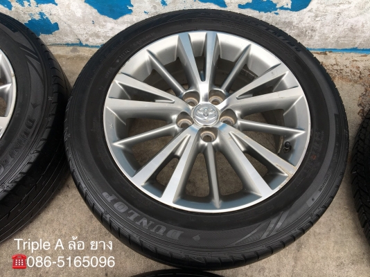 ล้อแม็ก Toyota Altis ขอบ16 พร้อมยาง 205-55-16 Dunlop ปี 16