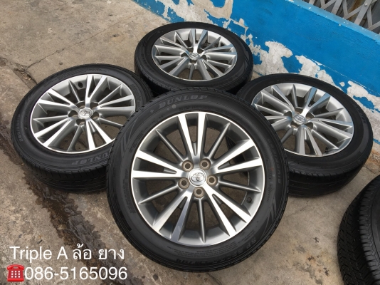 ล้อแม็ก Toyota Altis ขอบ16 พร้อมยาง 205-55-16 Dunlop ปี 16
