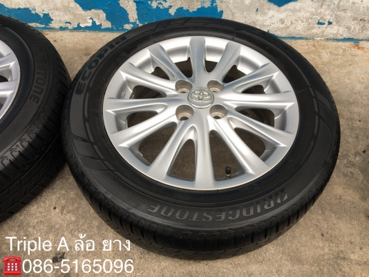 ล้อแม็ก Toyota Vios รุ่น 12ก้าน ขอบ 15  พร้อมยาง 185-60-15  ฺBridgestone ปลายปี 13