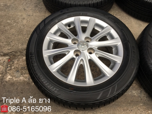 ล้อแม็ก Toyota Vios รุ่น 12ก้าน ขอบ 15  พร้อมยาง 185-60-15  ฺBridgestone ปลายปี 13