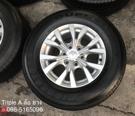 ล้อแม็ก Mitsu Pajero ขอบ 17 (ก้านY) พร้อมยาง 265-65-17 Bridgestone ปี 15