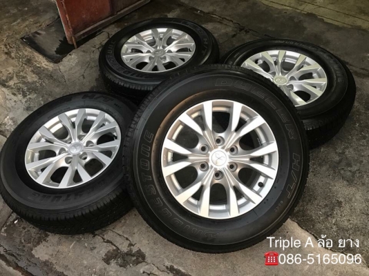 ล้อแม็ก Mitsu Pajero ขอบ 17 (ก้านY) พร้อมยาง 265-65-17 Bridgestone ปี 15