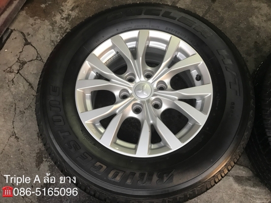 ล้อแม็ก Mitsu Pajero ขอบ 17 (ก้านY) พร้อมยาง 265-65-17 Bridgestone ปี 15