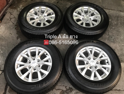 ล้อแม็ก Mitsu Pajero ขอบ 17 (ก้านY) พร้อมยาง 265-65-17 Bridgestone ปี 15