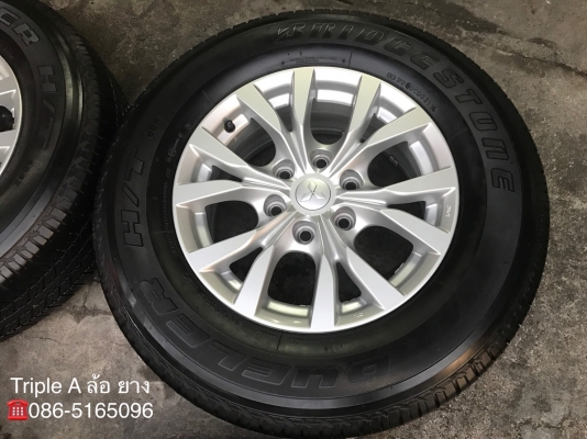 ล้อแม็ก Mitsu Pajero ขอบ 17 (ก้านY) พร้อมยาง 265-65-17 Bridgestone ปี 15