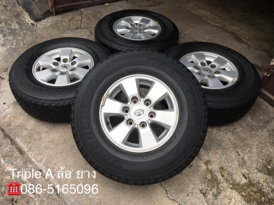 ล้อแม็ก Toyota Vigo Preruner ขอบ 15 พร้อมยาง 255-70-15 Bridgestone