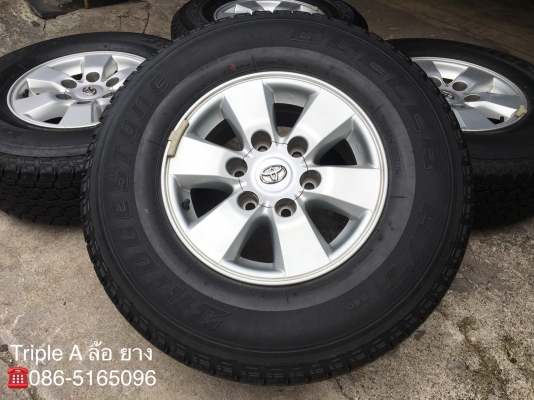 ล้อแม็ก Toyota Vigo Preruner ขอบ 15 พร้อมยาง 255-70-15 Bridgestone