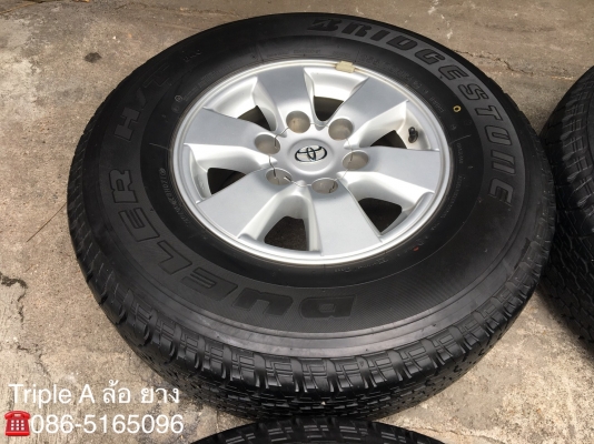 ล้อแม็ก Toyota Vigo Preruner ขอบ 15 พร้อมยาง 255-70-15 Bridgestone