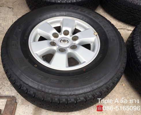 ล้อแม็ก Toyota Vigo Preruner ขอบ 15 พร้อมยาง 255-70-15 Bridgestone