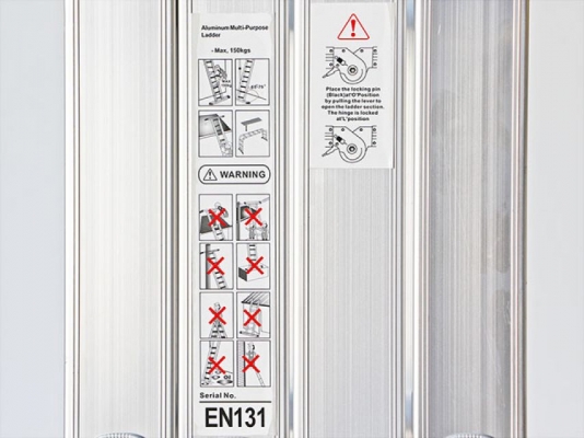 บันไดอลูมิเนียมอย่างดี ทนทาน