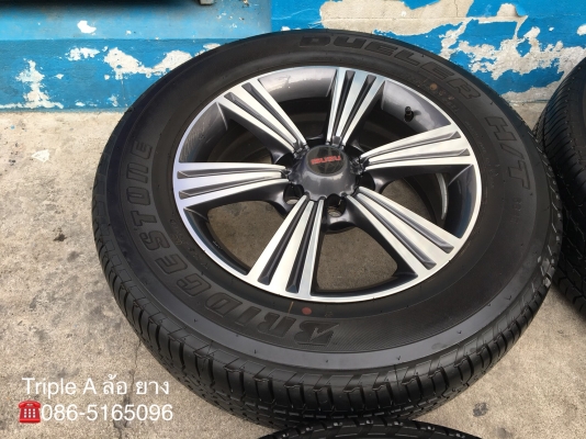 ล้อแม็กป้ายแดง ISUZU X-Series ขอบ 18 พร้อมยางป้ายแดง 255-60-18 Bridgestone ปี 18 แม็กสวย ยางมีตุ่มทุกเส้น