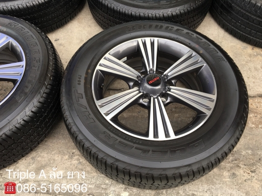 ล้อแม็กป้ายแดง ISUZU X-Series ขอบ 18 พร้อมยางป้ายแดง 255-60-18 Bridgestone ปี 18 แม็กสวย ยางมีตุ่มทุกเส้น