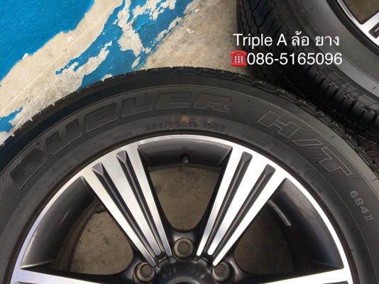 ล้อแม็กป้ายแดง ISUZU X-Series ขอบ 18 พร้อมยางป้ายแดง 255-60-18 Bridgestone ปี 18 แม็กสวย ยางมีตุ่มทุกเส้น