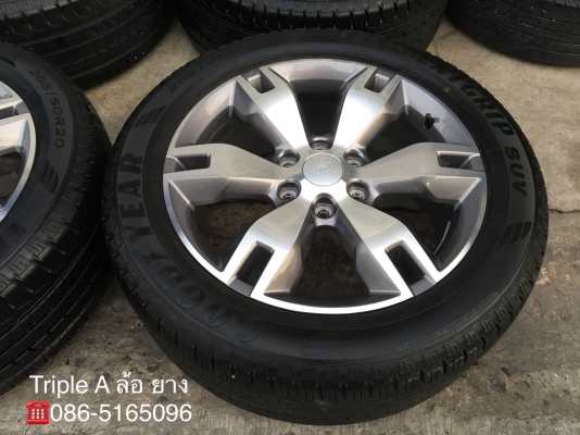 ล้อแม็ก Ford Everest ขอบ20 พร้อมยาง 265-50-20 Goodyear ปี 17