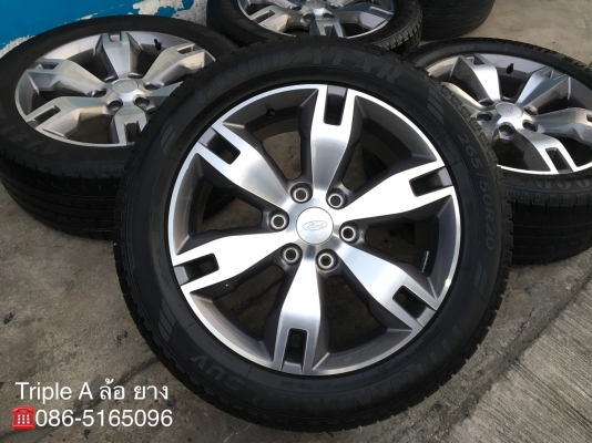 ล้อแม็ก Ford Everest ขอบ20 พร้อมยาง 265-50-20 Goodyear ปี 17