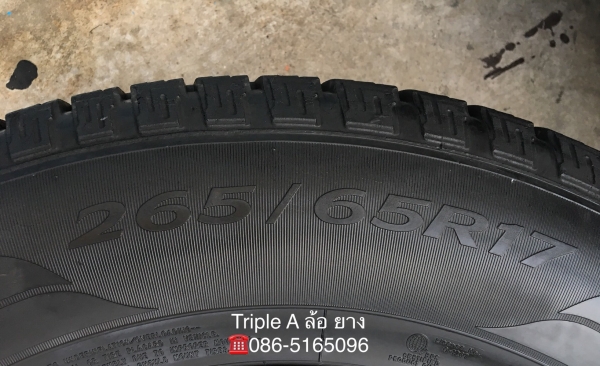 ล้อแม็ก Toyota Fortuner ขอบ 17 (ลาย 6 ก้าน) พร้อมยาง 265-65-17 Goodyear ปี 15