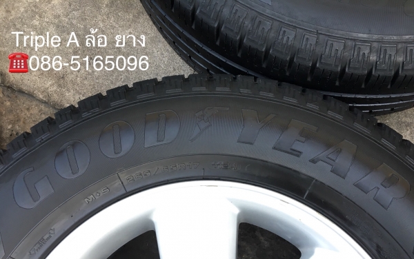ล้อแม็ก Toyota Fortuner ขอบ 17 (ลาย 6 ก้าน) พร้อมยาง 265-65-17 Goodyear ปี 15