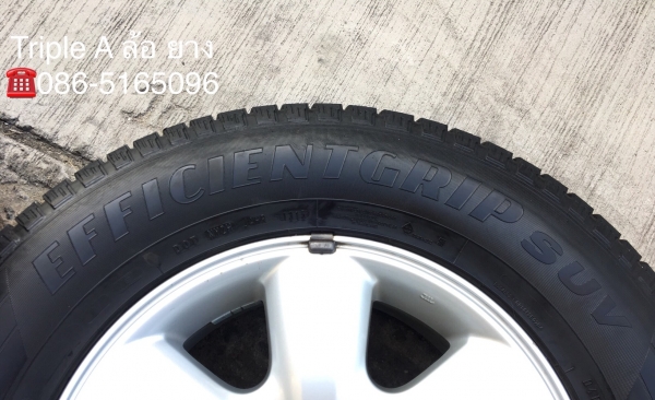 ล้อแม็ก Toyota Fortuner ขอบ 17 (ลาย 6 ก้าน) พร้อมยาง 265-65-17 Goodyear ปี 15