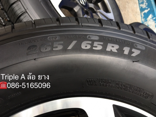 ล้อแม็ก Mazda BT50 Pro ขอบ17 หน้าเงา พร้อมยาง 265-65-17 Michelin ปลายปี17