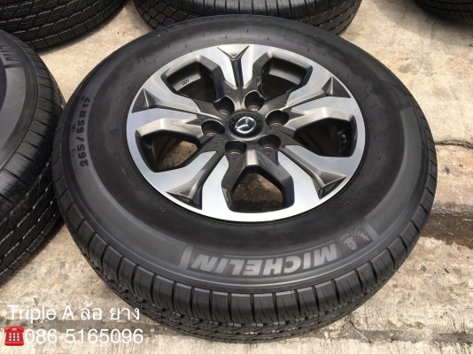ล้อแม็ก Mazda BT50 Pro ขอบ17 หน้าเงา พร้อมยาง 265-65-17 Michelin ปลายปี17