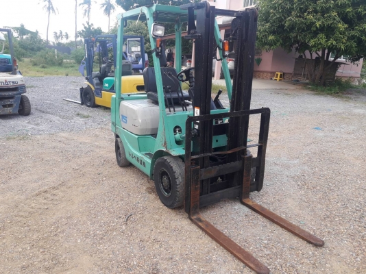 ขายรถยก MITSUBISHI FG15 F25A  เครื่องเบนซิน เกียร์ธรรมดา ยกได้1.5ตัน เสา3เมตร ยางตันหน้าหลัง ติดต่อ 098-7962549